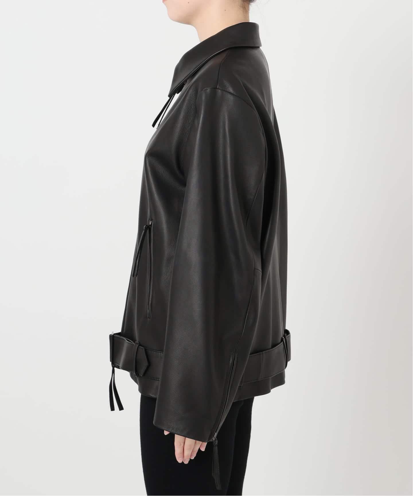 レザージップブルゾン（レザージャケット）｜VERMEIL par iena