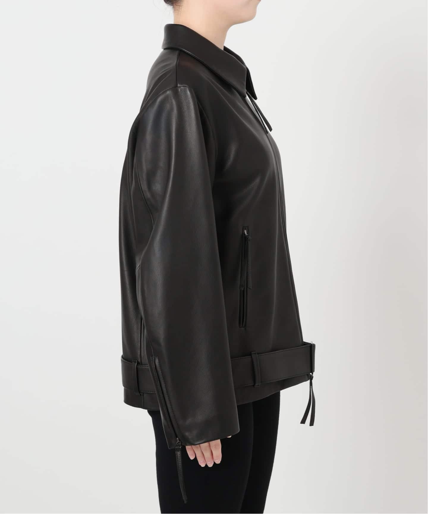 レザージップブルゾン（レザージャケット）｜VERMEIL par iena