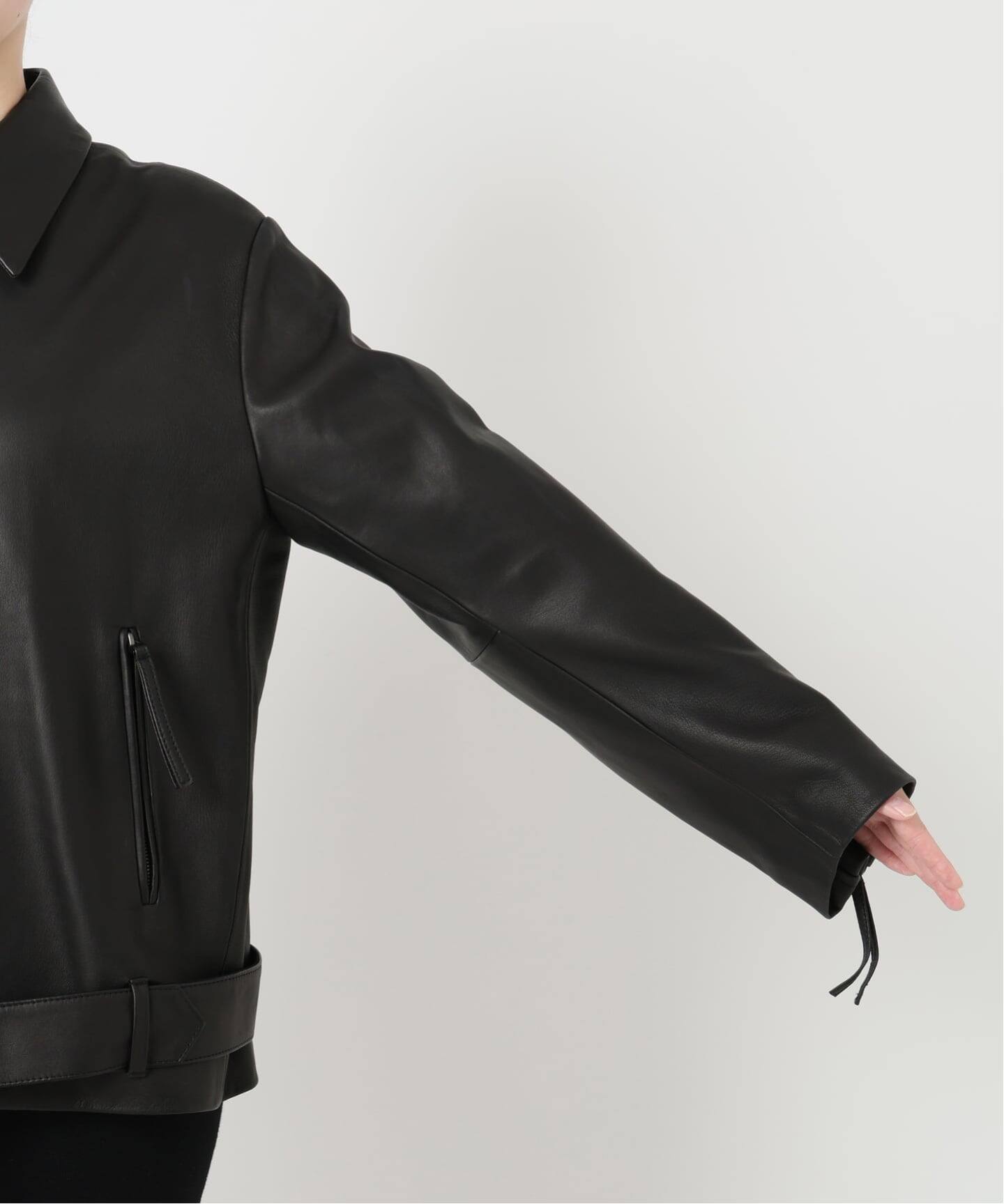 レザージップブルゾン（レザージャケット）｜VERMEIL par iena