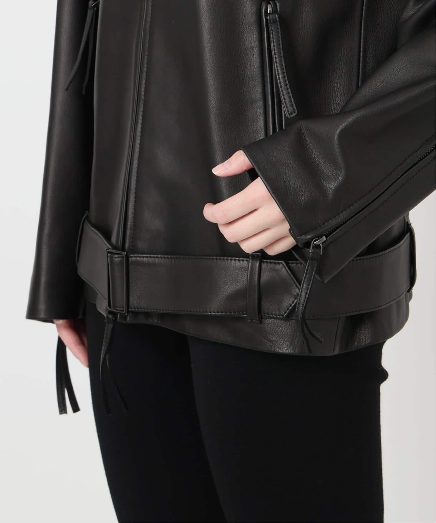 レザージップブルゾン（レザージャケット）｜VERMEIL par iena