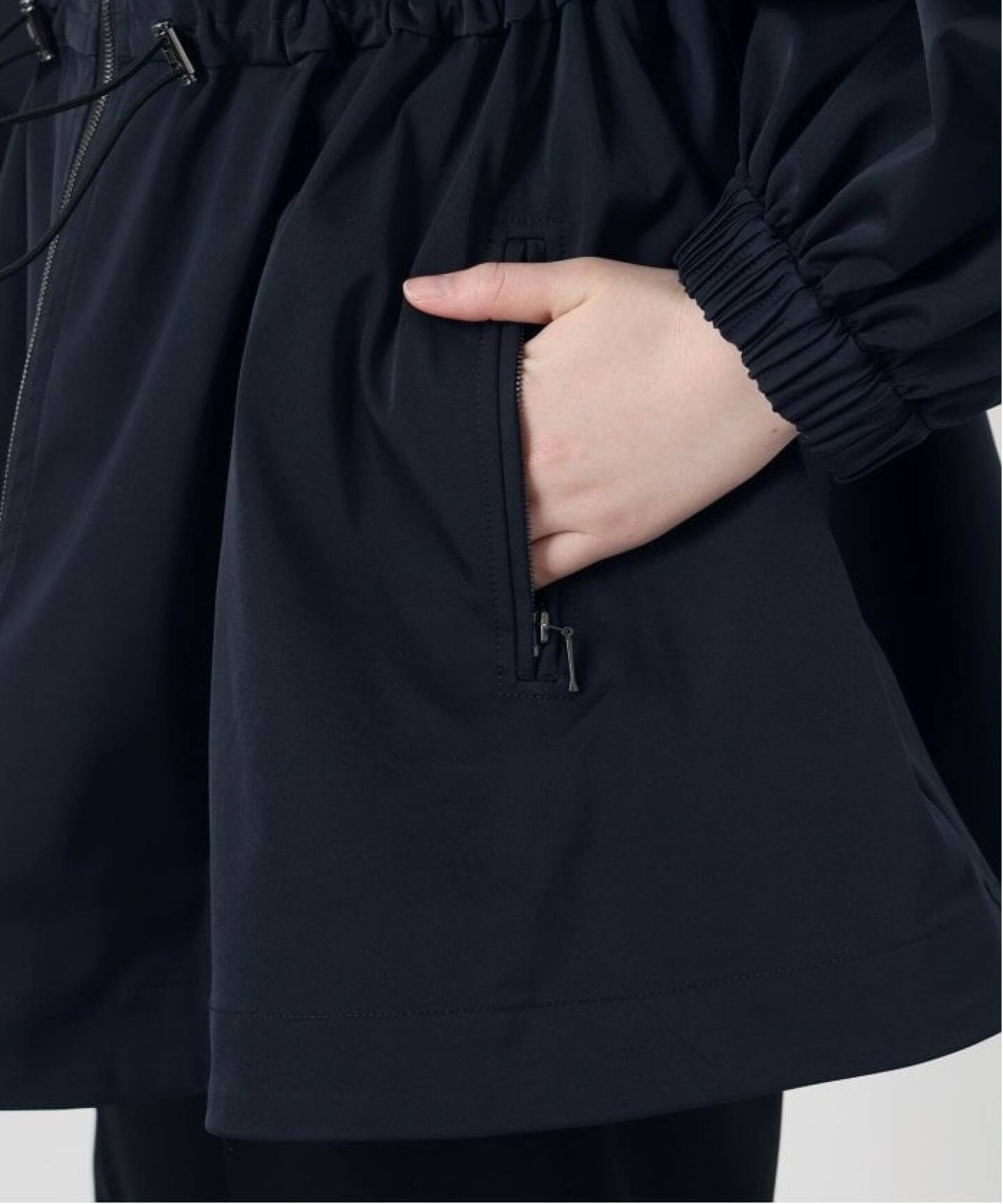 追加》ノーカラーギャザーZIPブルゾン（その他ブルゾン／アウター