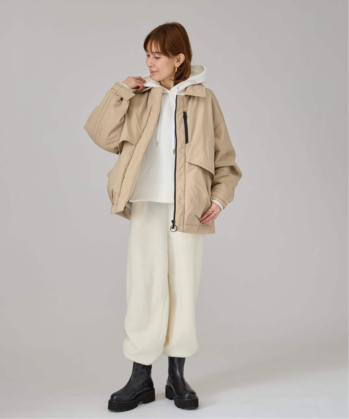 primaloft Cotton ナイロンブルゾン（中綿・キルティング）｜VERMEIL