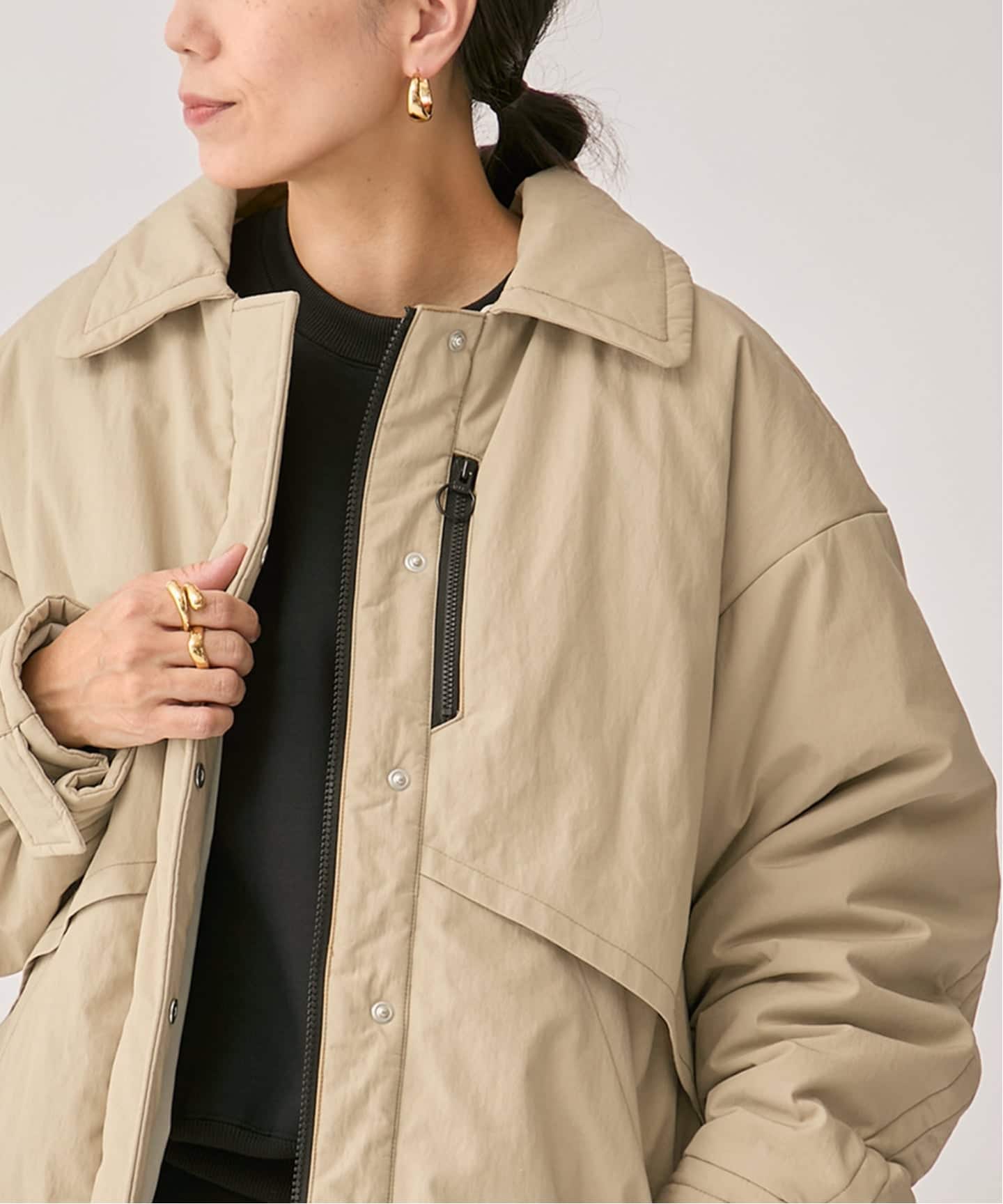 primaloft Cotton ナイロンブルゾン（中綿・キルティング）｜VERMEIL