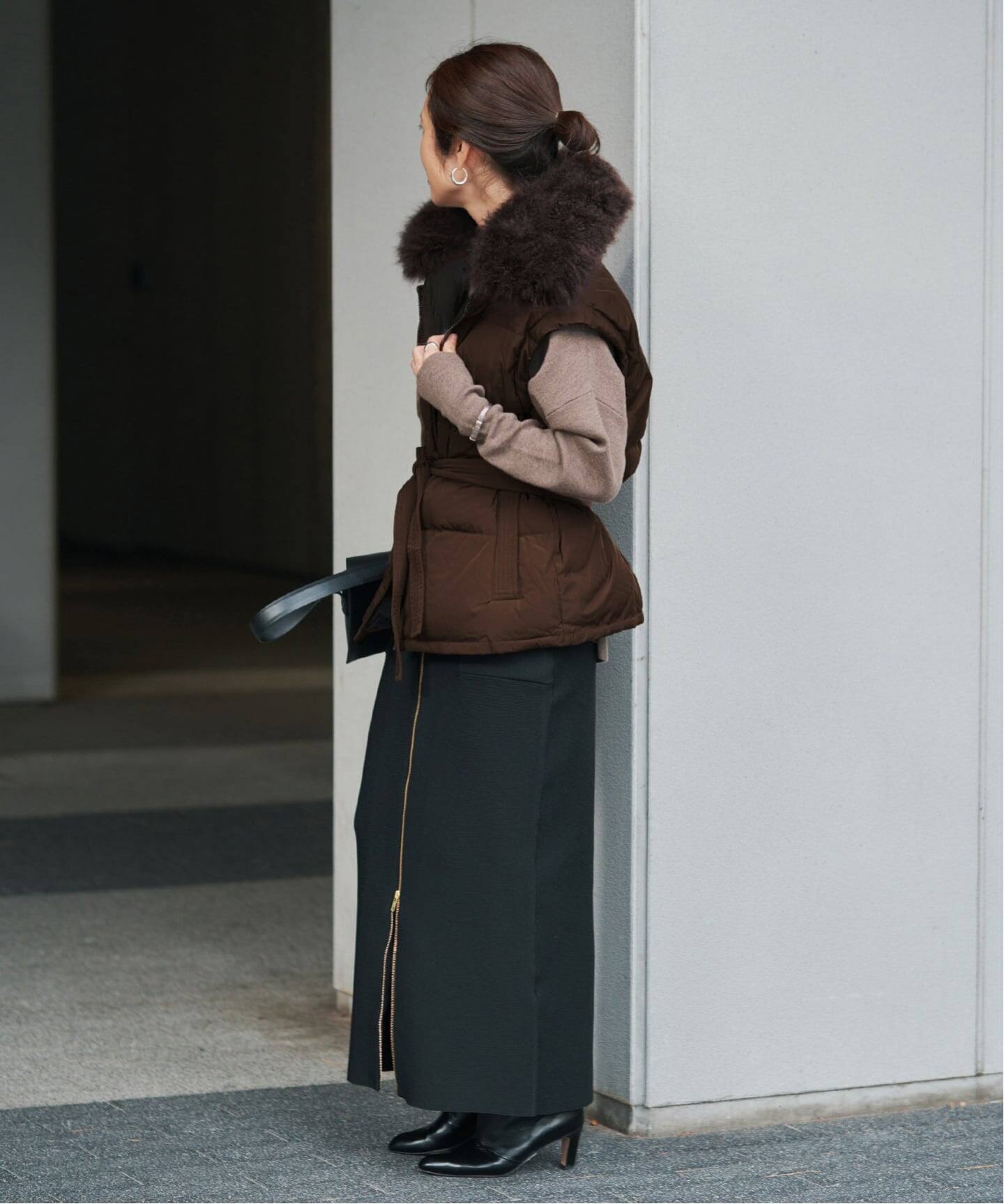 YVES SALOMON ダウンベスト VERMEIL par iena｜YVES SALOMON イヴ サロモン ダウンベスト