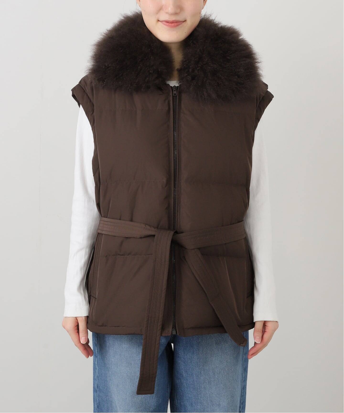 YVES SALOMON イヴ サロモン ダウンベスト 25WAG00565DOTM/VEST 