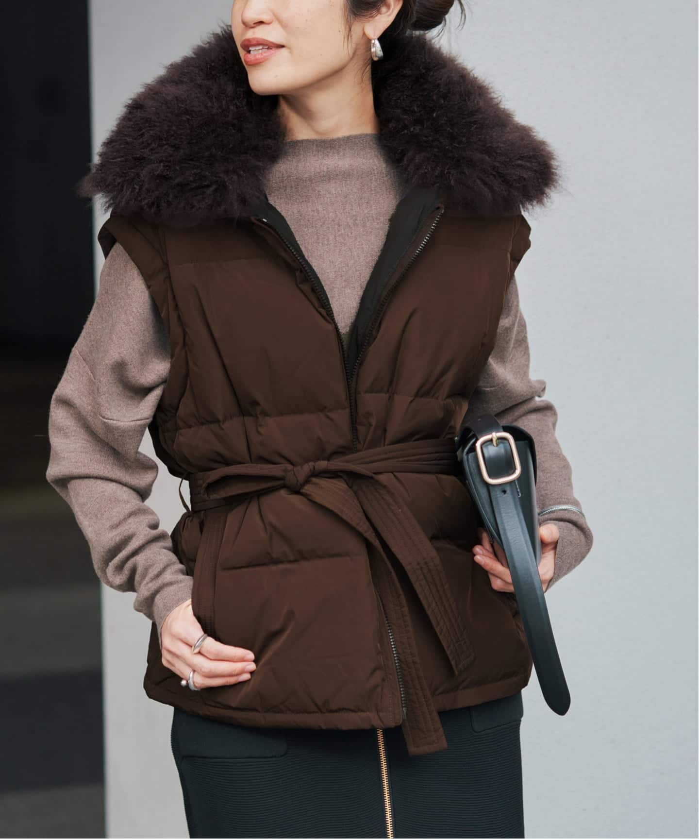 イヴサロモンダウンベスト YVES SALOMON イヴ サロモン ダウンベスト 25WAG00565DOTM/VEST