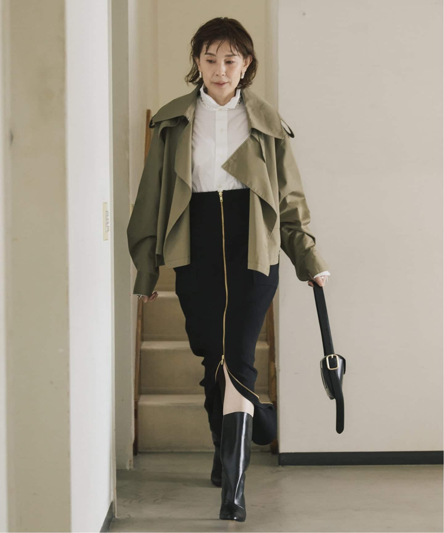 AP STUDIO 【LIBERADD/リベラド】ナイロンショートジャケット VERMEIL par iena｜LIBERADD リベラド トレンチショート