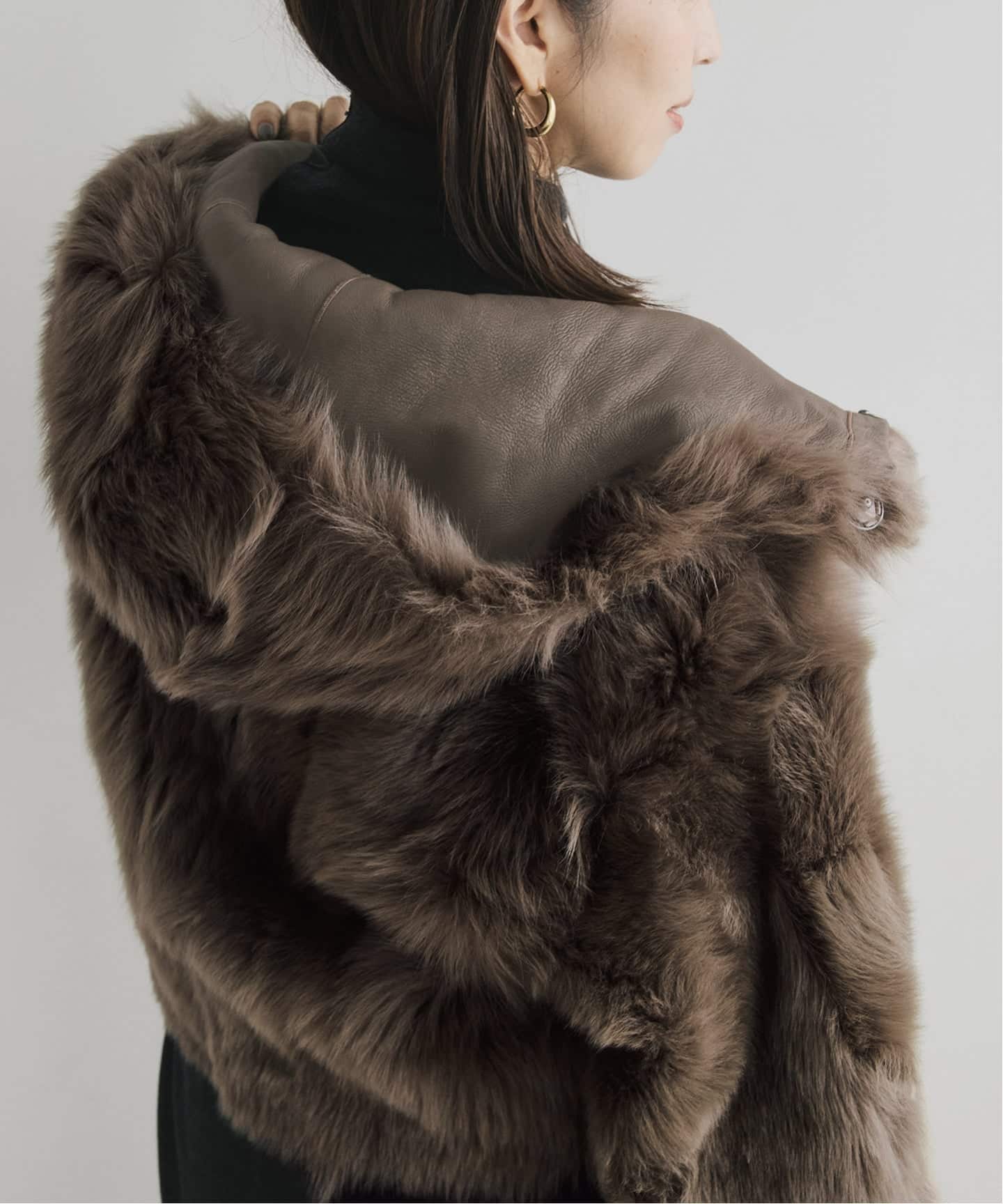 BLANCHA ブランカ HOODIE ブルゾン 25061-3 01（ムートンコート