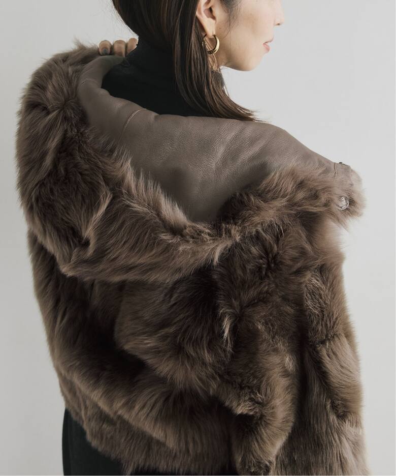 BLANCHA ブランカ HOODIE ブルゾン 25061-3 01（ムートンコート 
