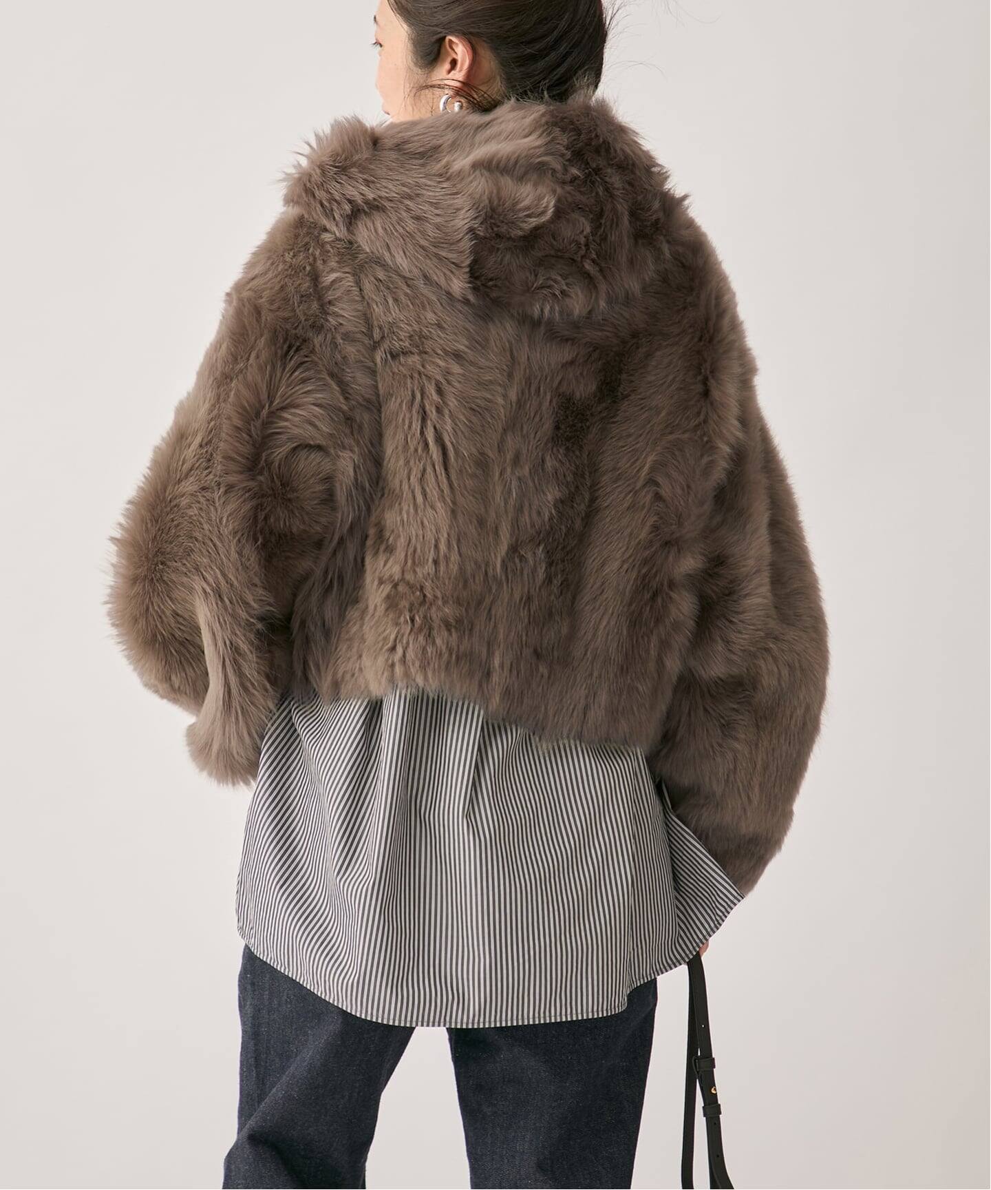 BLANCHA ブランカ HOODIE ブルゾン 25061-3 01（ムートンコート