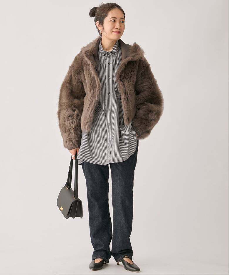BLANCHA ブランカ HOODIE ブルゾン 25061-3 01（ムートンコート 