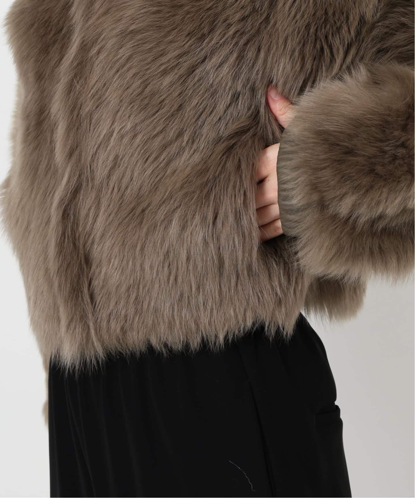 BLANCHA ブランカ HOODIE ブルゾン 25061-3 01（ムートンコート