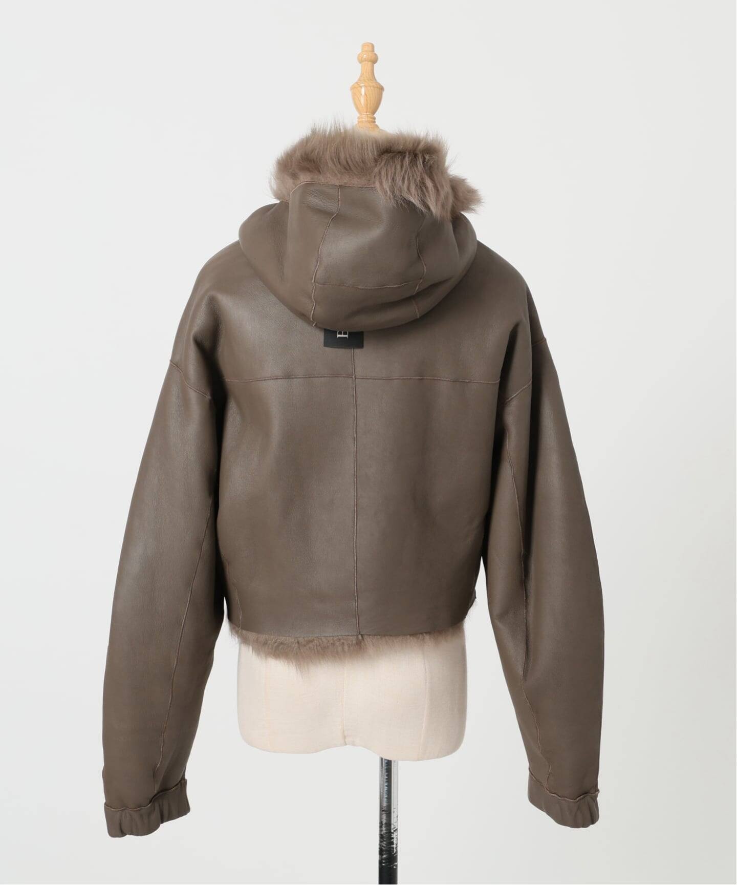 大人可愛い❤︎高級BLANCHA ブランカムートンファーショートコート18万