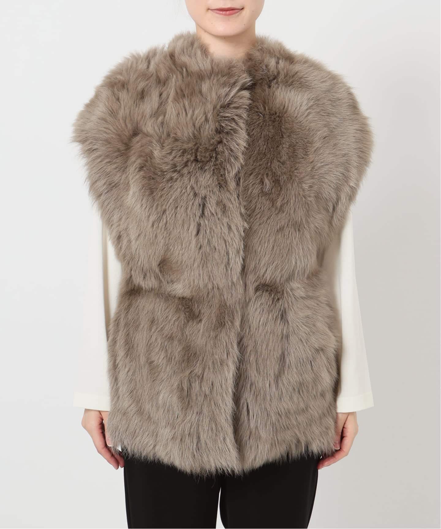 大人可愛い❤︎高級BLANCHA ブランカムートンファーショートコート18万円本革 大人可愛い❤︎高級BLANCHA ブランカムートンファーショートコート18万