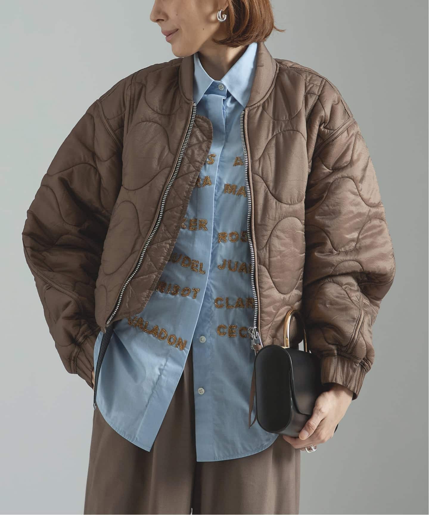 VERMEIL par iena シャギークルーネックショートコート 36 VERMEIL par iena ヴェルメイユ パー イエナ - ファッション通販