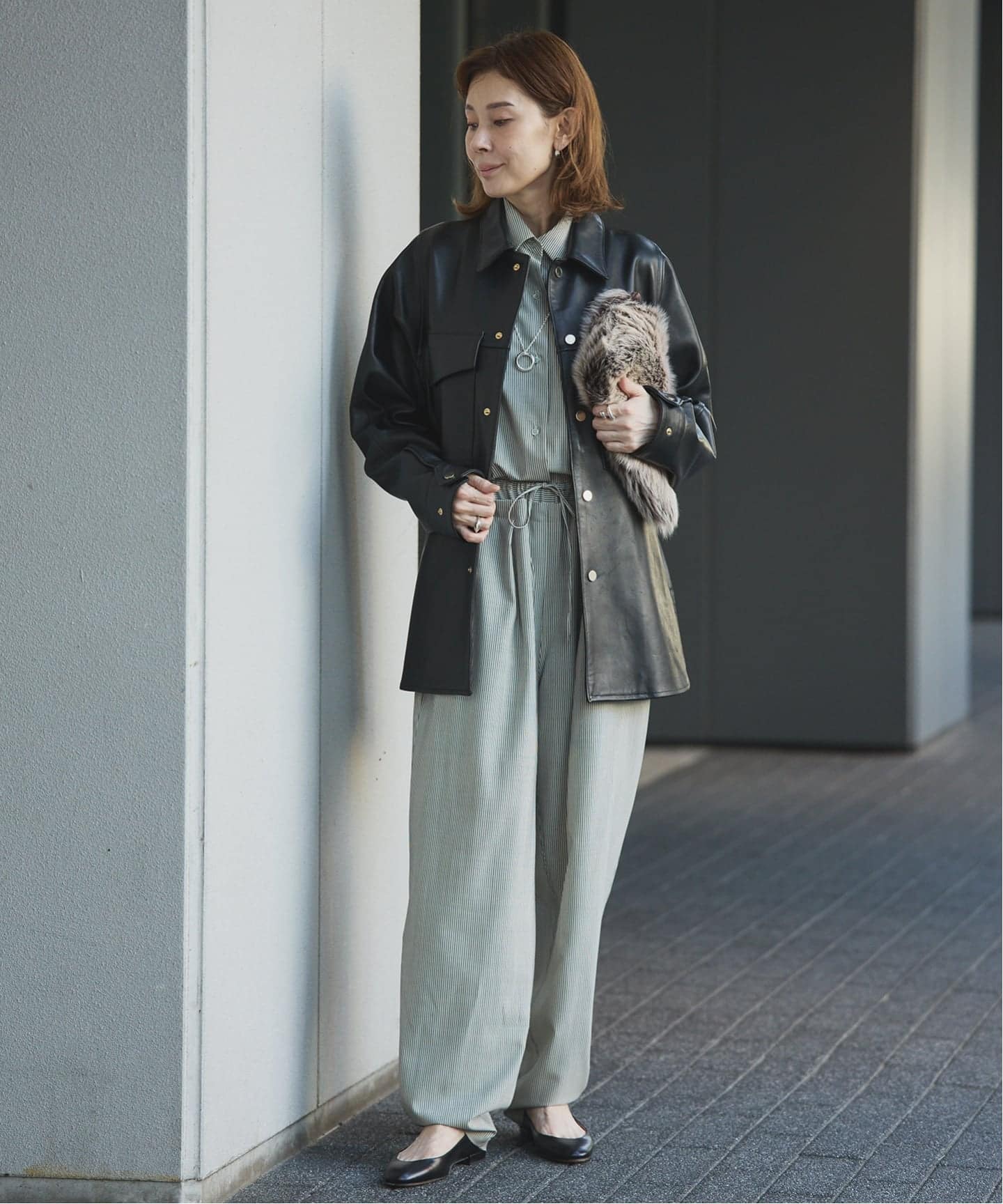 CINQUANTA チンクアンタ Bluoson Nappa R-463（レザージャケット