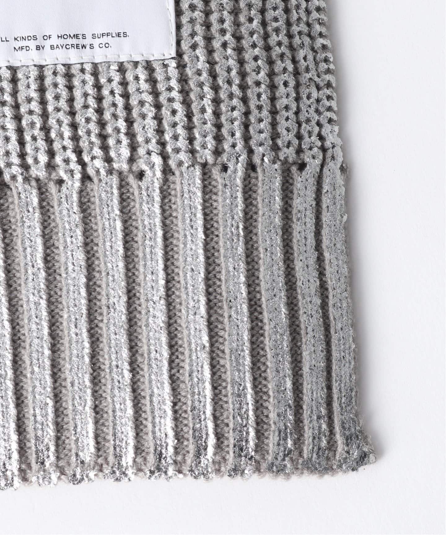 SILVER PRINT KNIT THROW スローケット（ブランケット