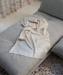 SILVER PRINT KNIT THROW　スローケット