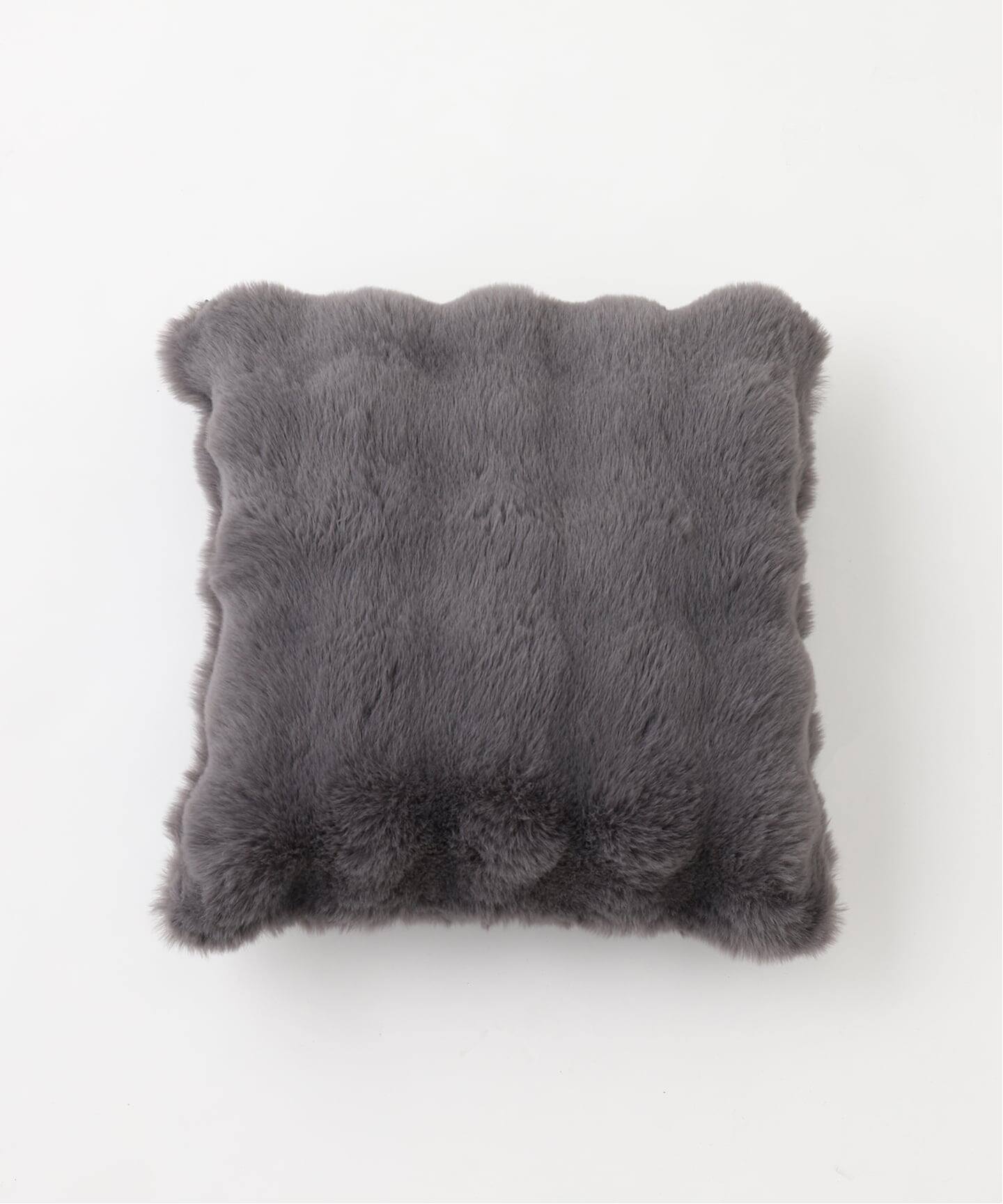 FUR CUSHION フェイクファー クッションカバー 45cm角（クッション