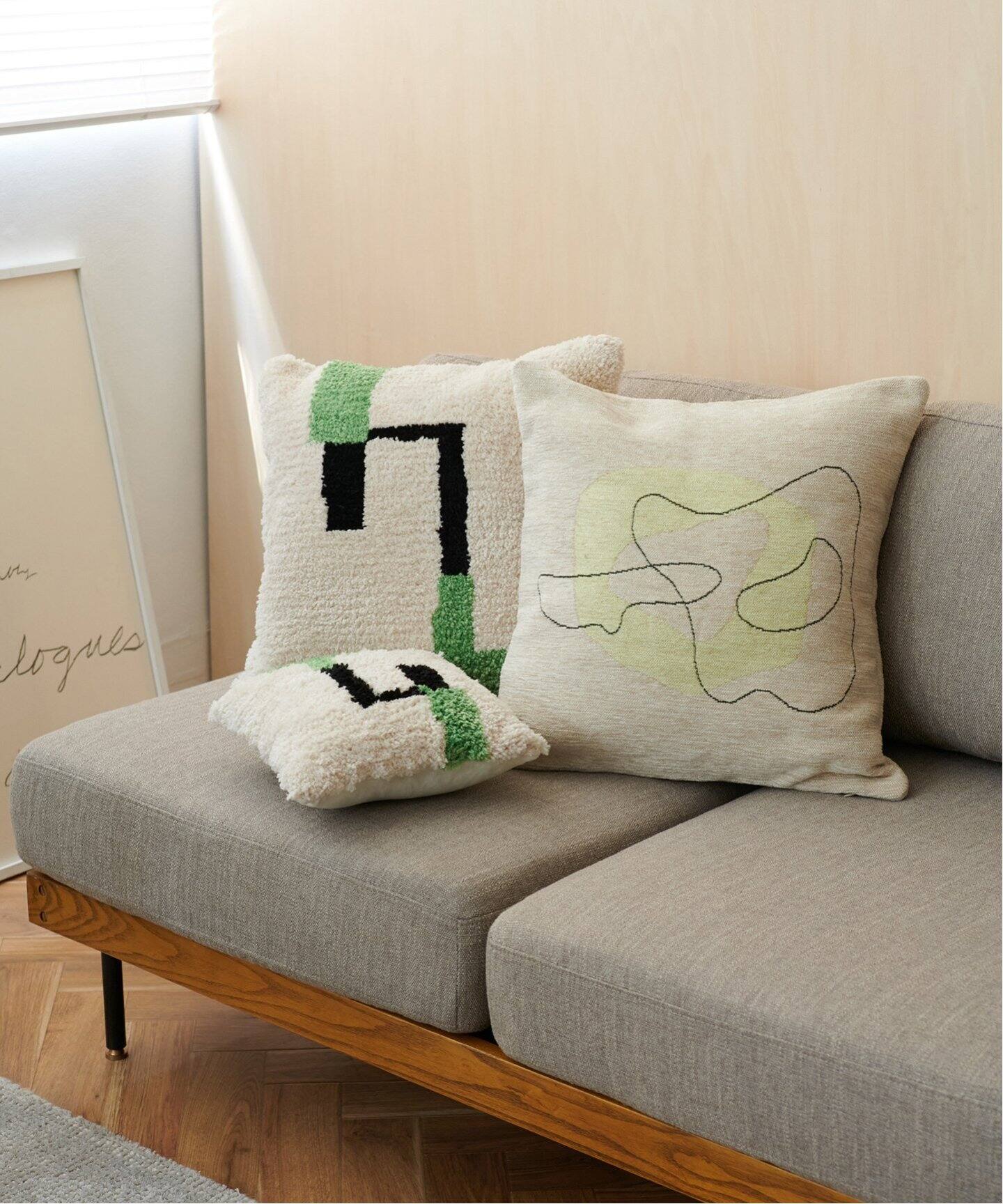 nana　45cm角クッションカバーセット NAVAN CUSHION ナバン クッションカバー 45cm角（クッション