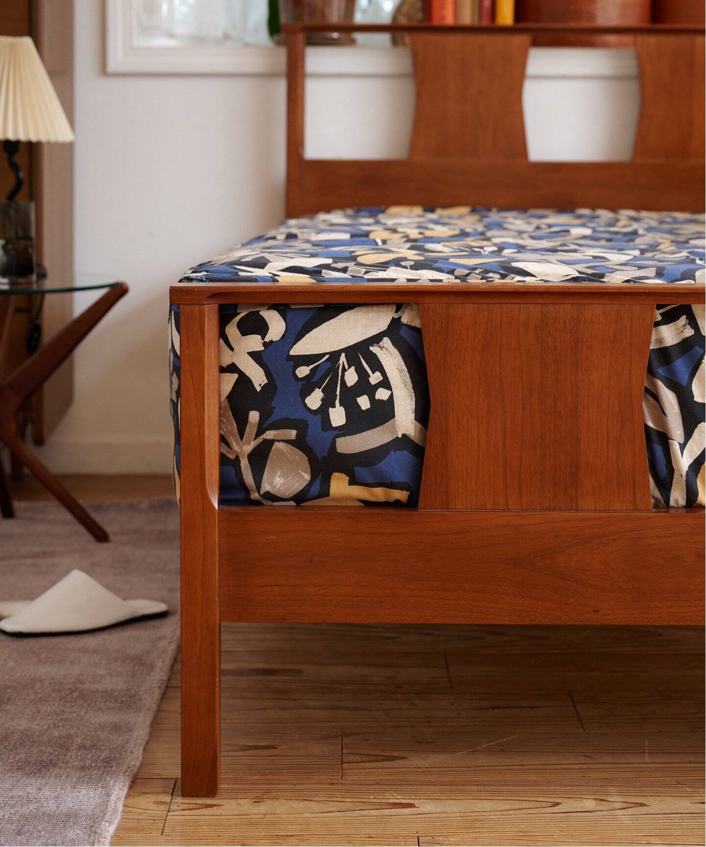 FLOWER BOX SHEET Q ボックスシーツ クィーン（インテリアファブリック