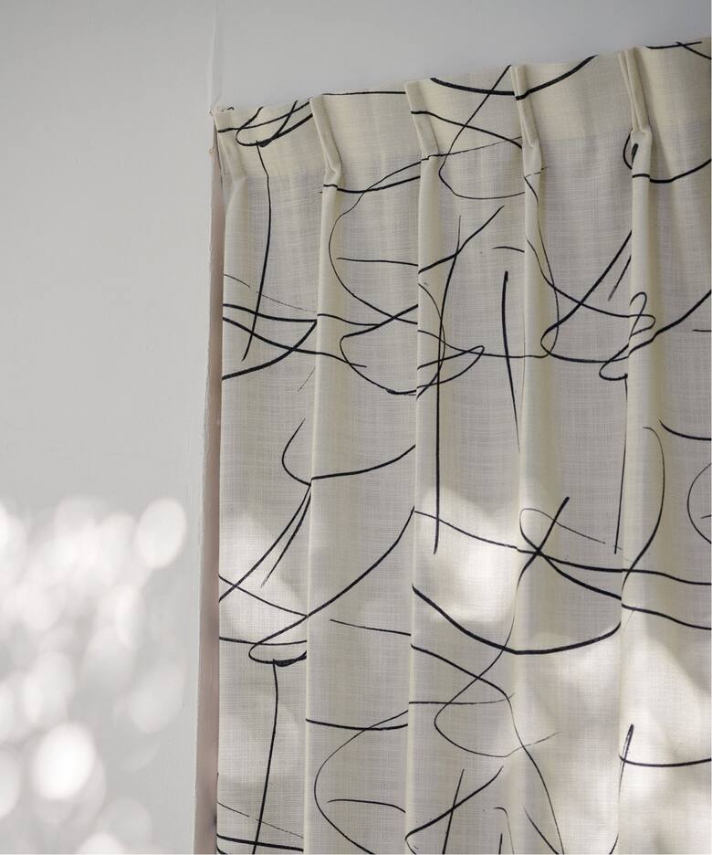 予約》CURTAIN WEATHER LINES 100x178 2枚セット（インテリア 