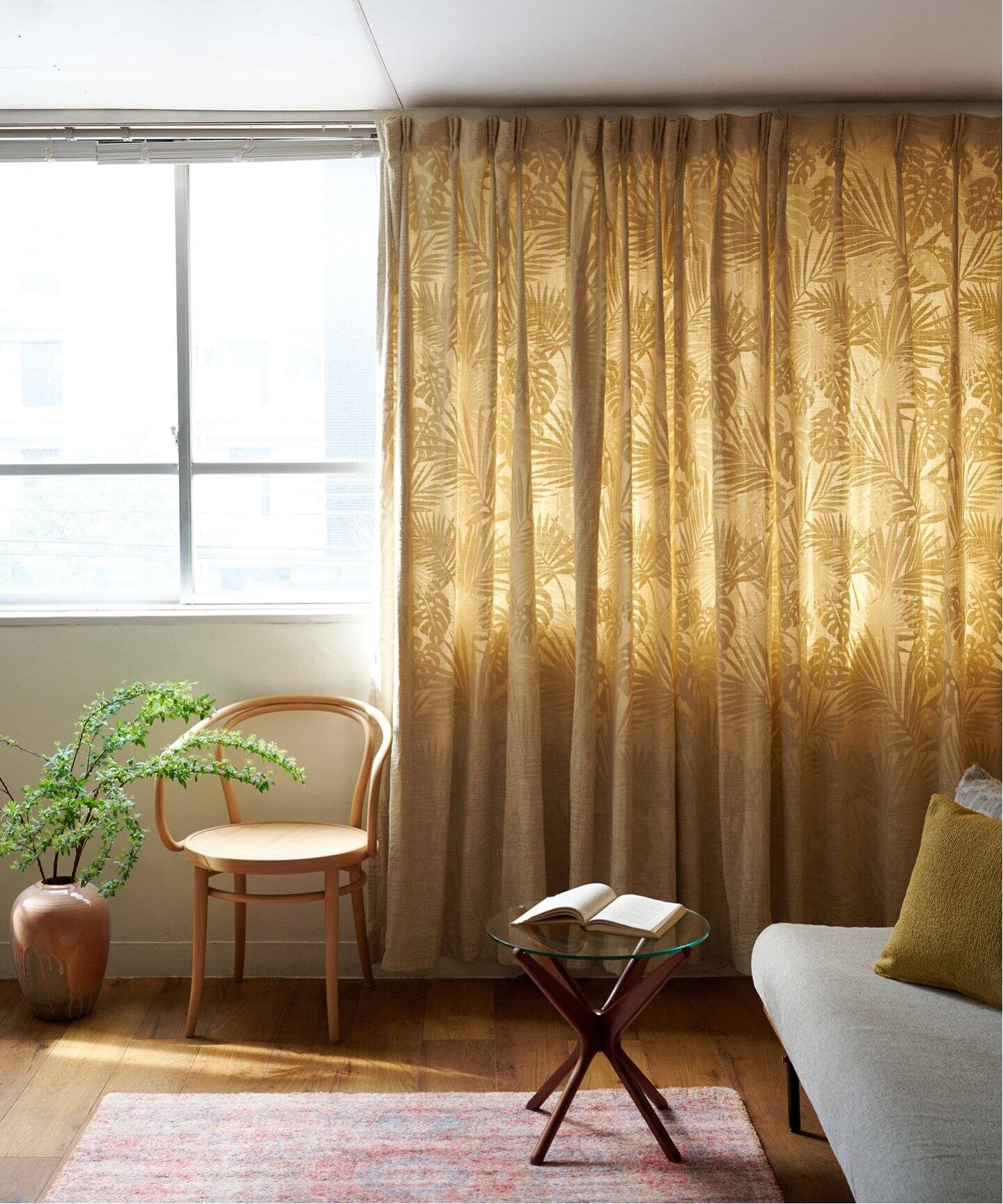 予約》CURTAIN LEAF 100x200 2枚セット（インテリアファブリック