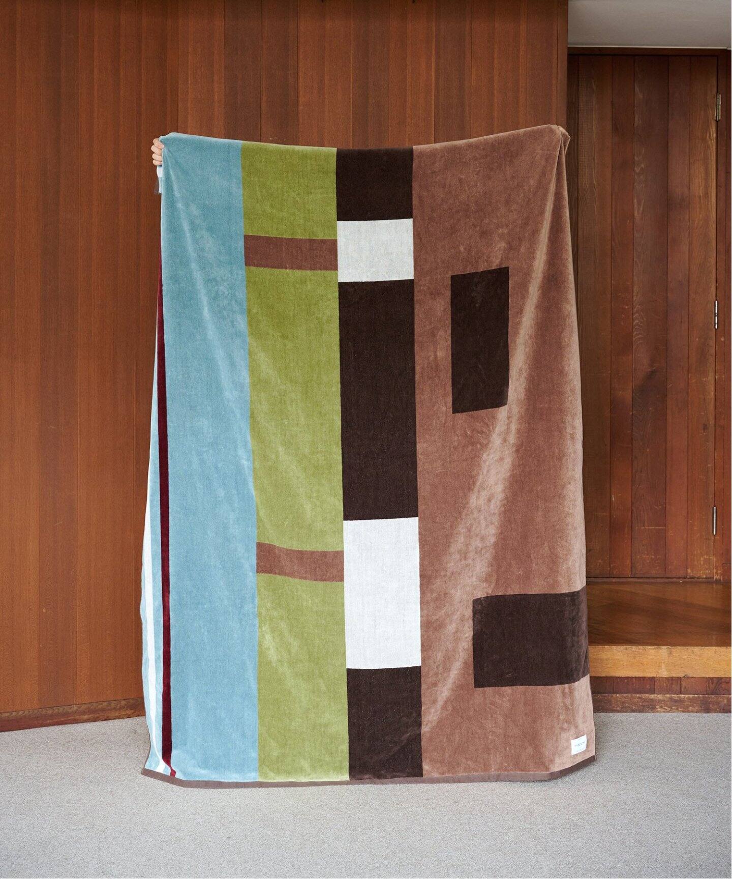 JOURNAL STANDAED FURNITURE ウールブランケット SILVER PRINT KNIT THROW スローケット（ブランケット