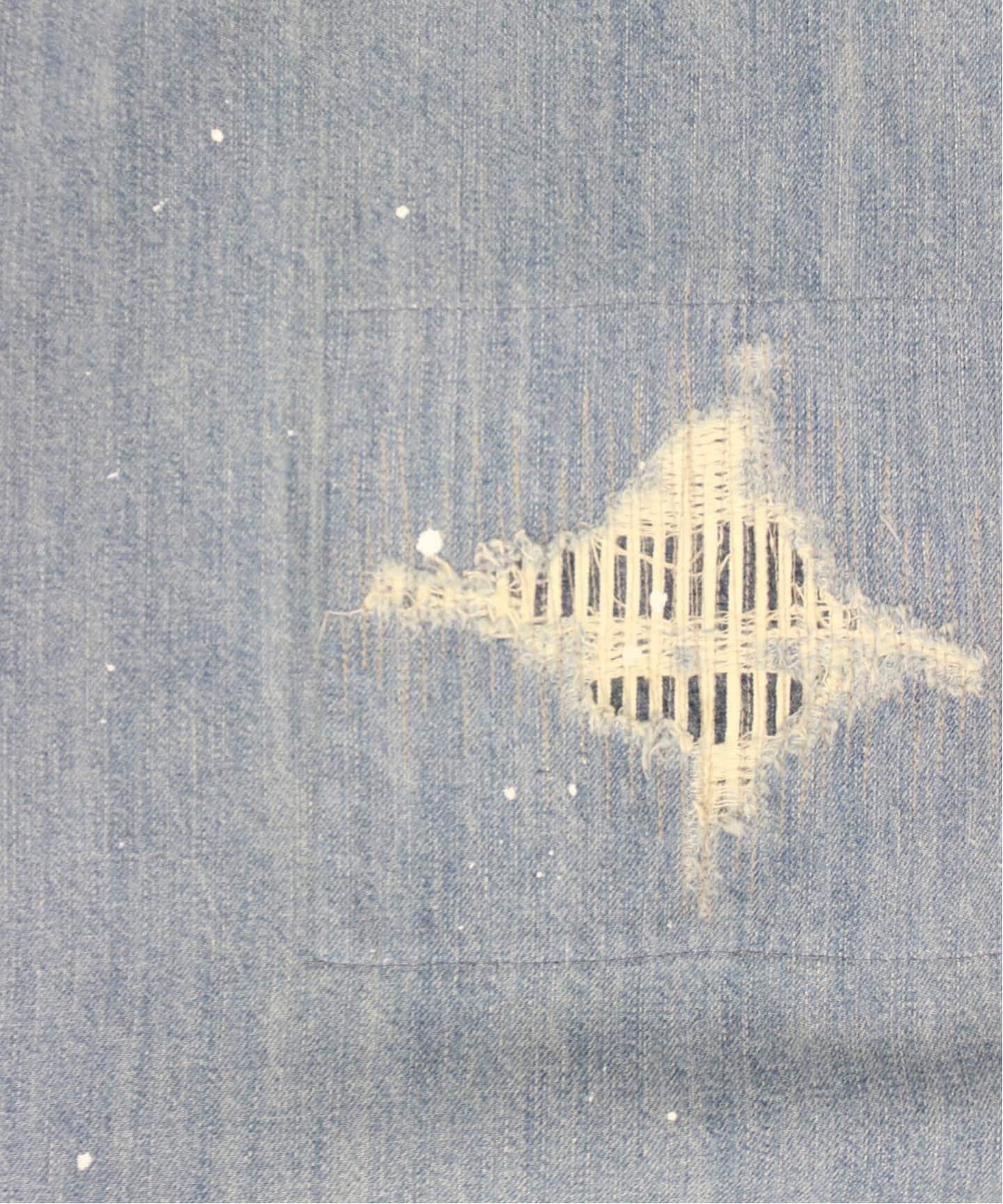 予約》DAMAGE DENIM CURTAIN 94×220 2枚セット（インテリア