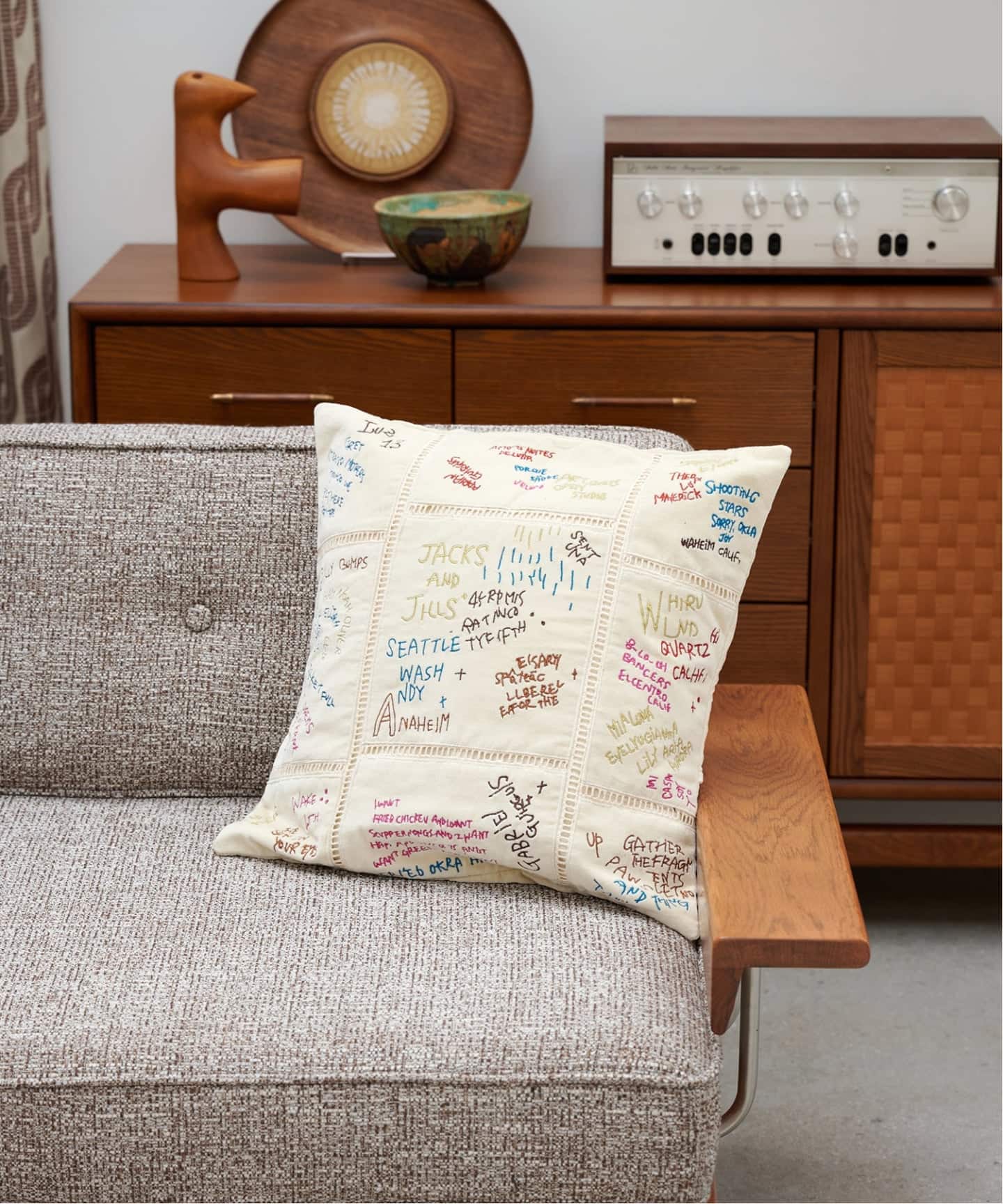 アクメファニチャー　クッション3点セット TWEED CUSHION クッションカバー 45cm角（クッション