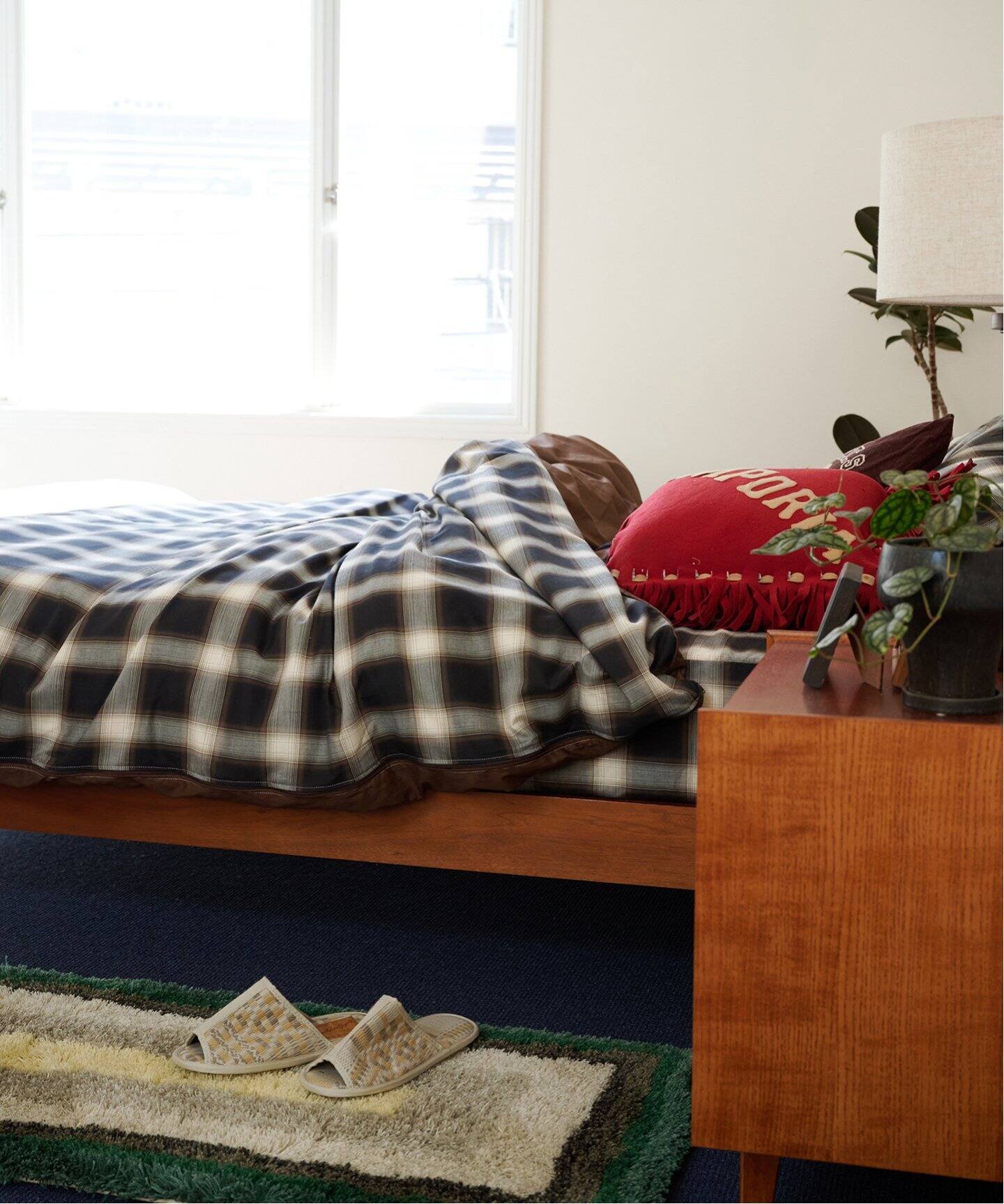 OMBRE CHECK DUVET COVER S.D 掛け布団カバー セミダブル（インテリア