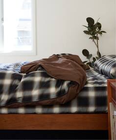 OMBRE CHECK DUVET COVER D 掛け布団カバー ダブル（インテリア 