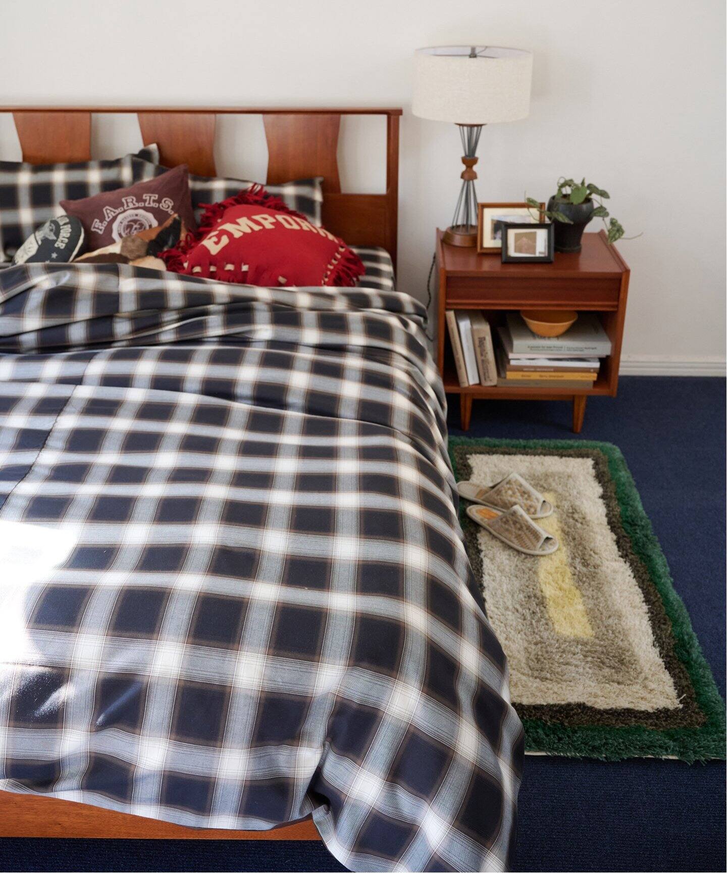 OMBRE CHECK PILLOW CASE 43x63 ピローケース（インテリアファブリック