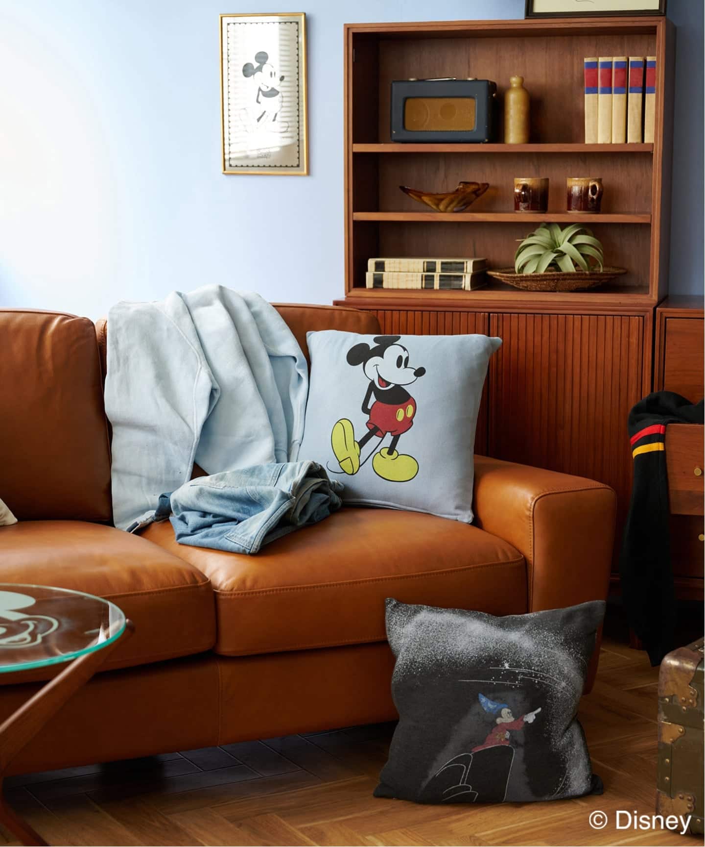 ACME別注 MICKEY CUSHION STANDING クッションカバー45cm（クッション