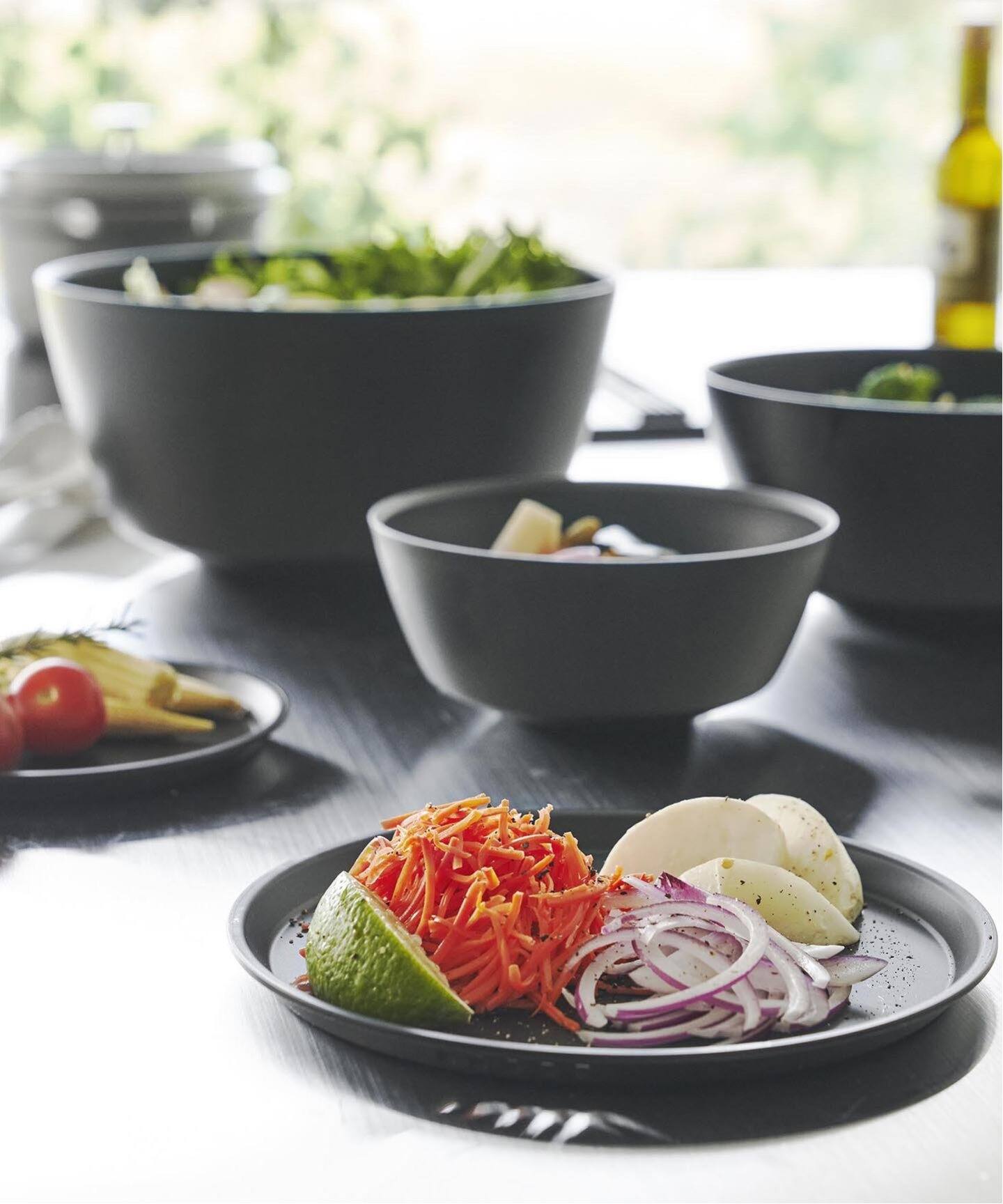 WEB限定》【tower/タワー】傾けて混ぜやすい調理ボウル 5点セット