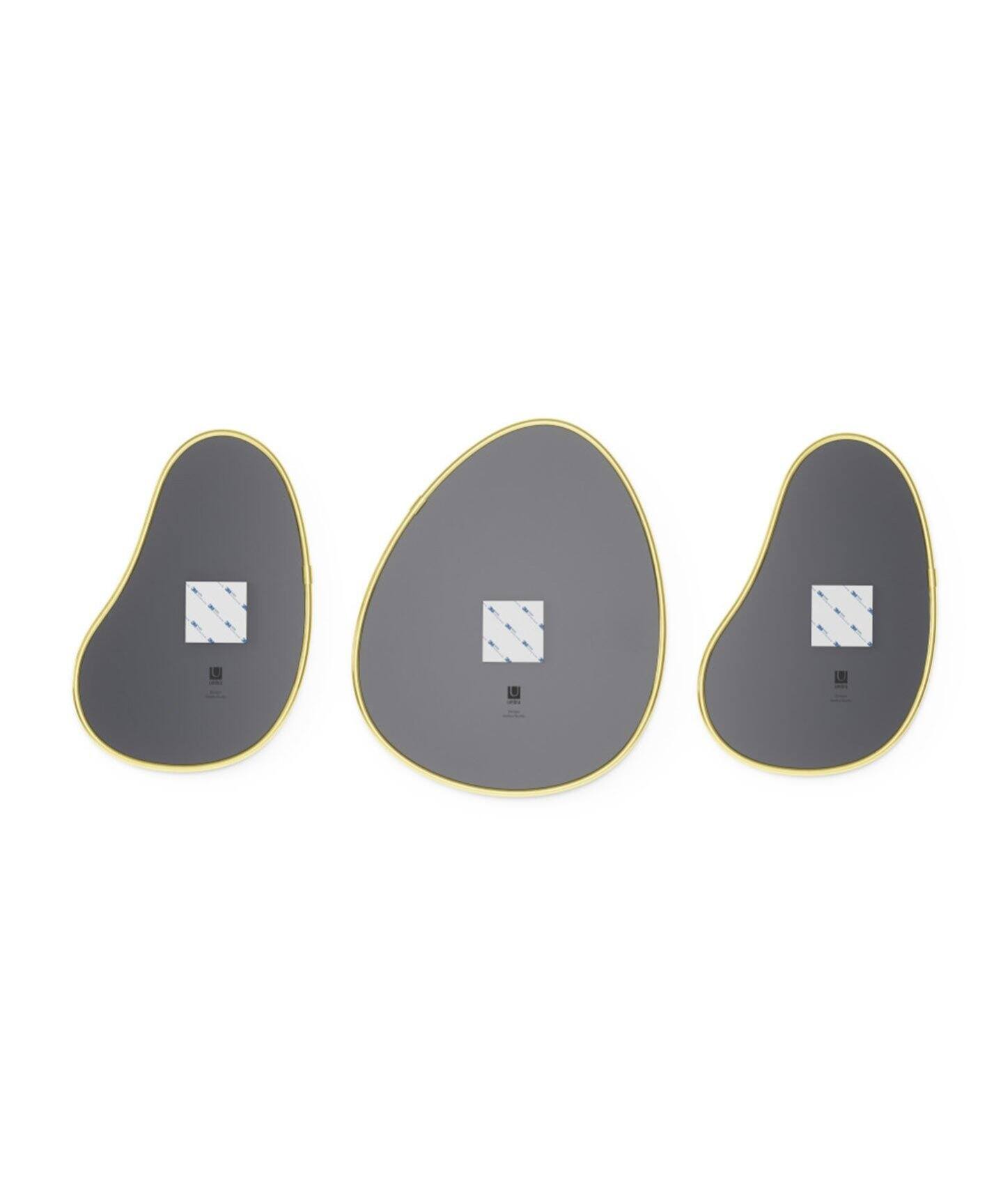 WEB限定》【umbra/アンブラ】HUBBA PEBBLE SET3 ミラー セット（ミラー