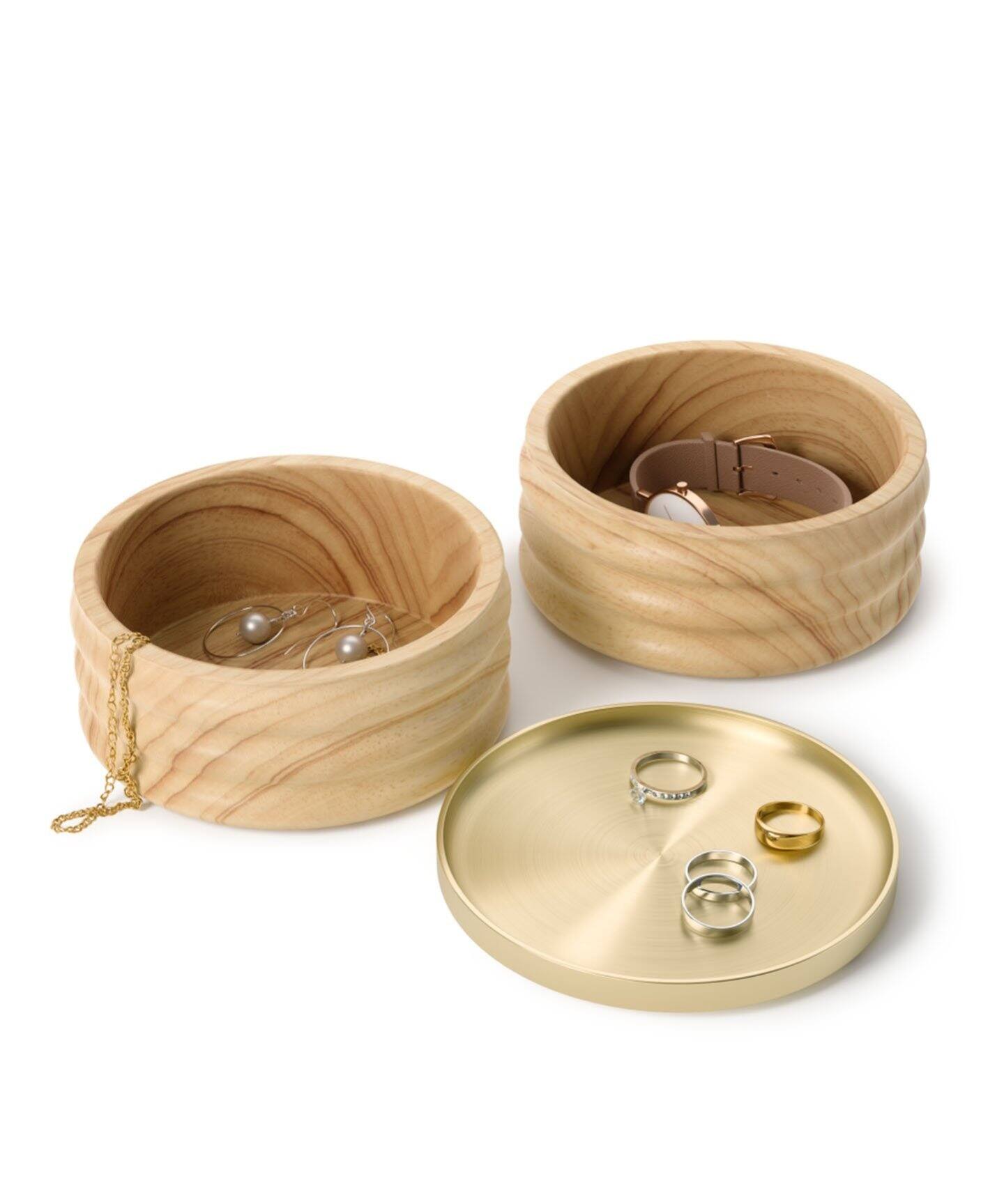 WEB限定》【umbra/アンブラ】TESORA WOOD BOX ウッドボックス（収納