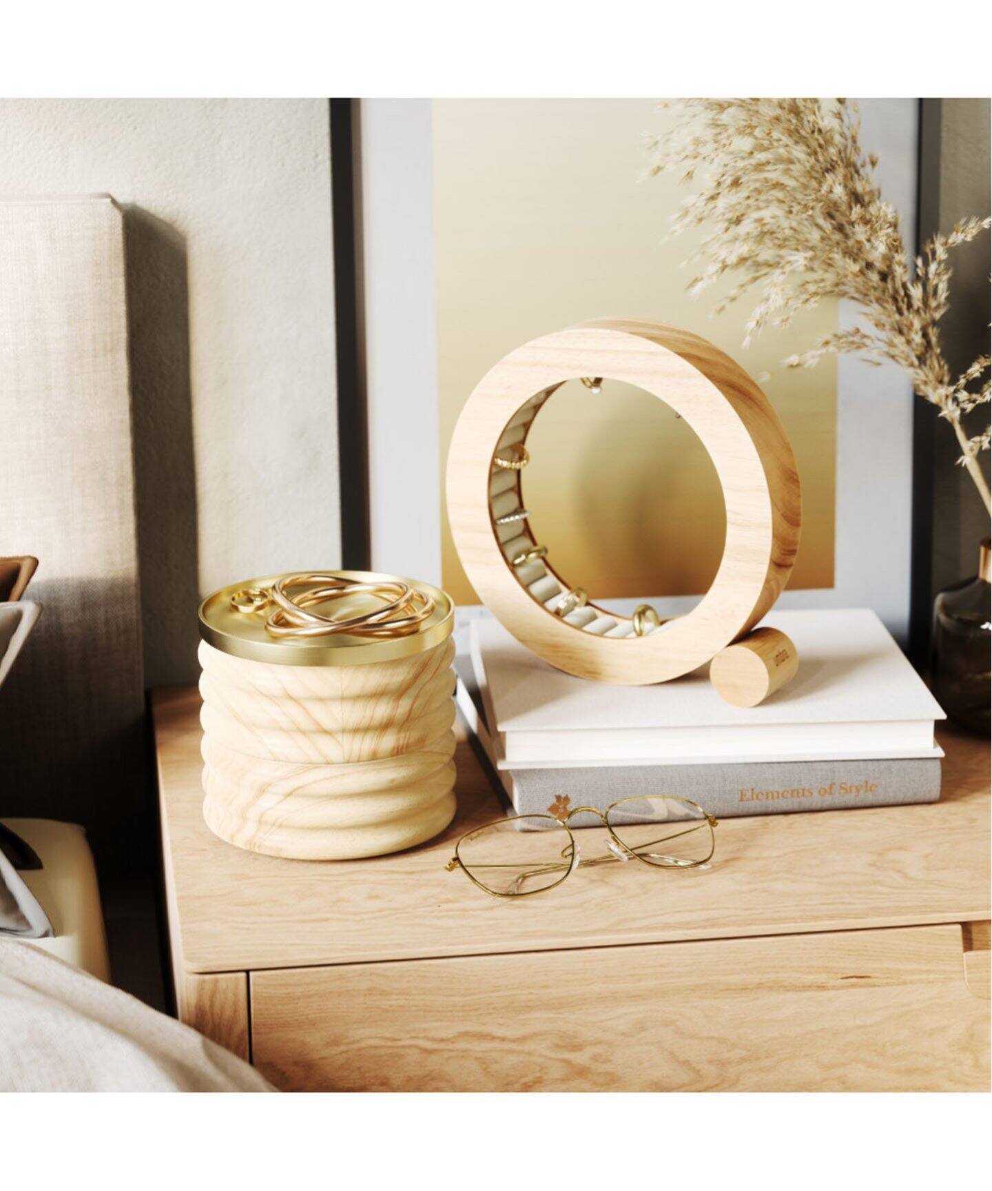 WEB限定》【umbra/アンブラ】TESORA WOOD BOX ウッドボックス（収納