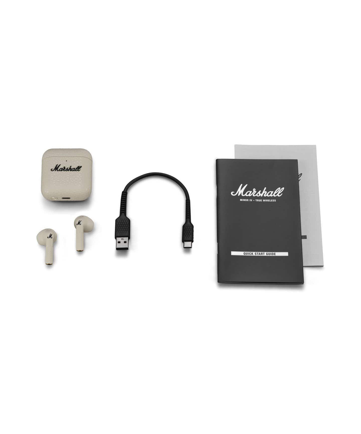 ☆【Marshall/マーシャル】MINOR4 CREAM ワイヤレス イヤホン