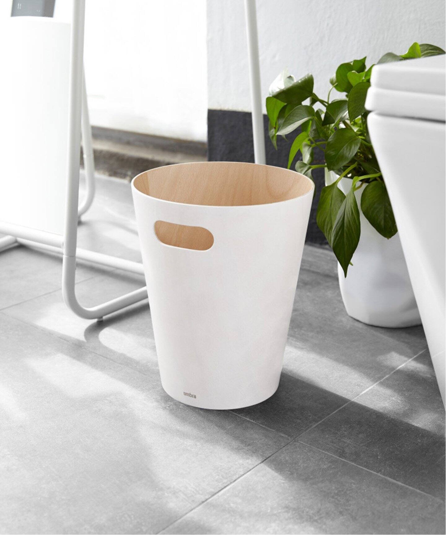 WEB限定》【umbra/アンブラ】WOODROW CAN ゴミ箱（ダストボックス