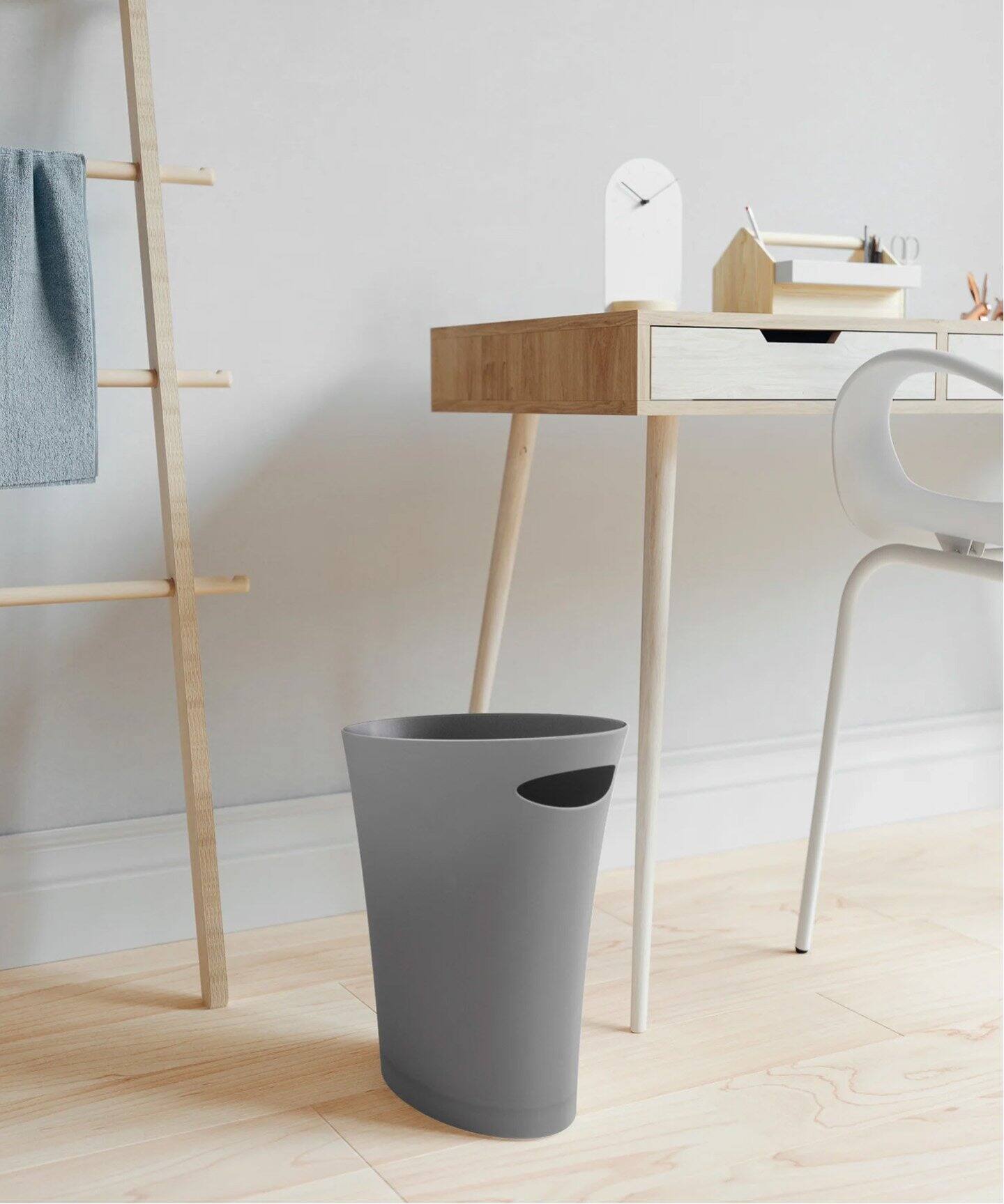 黒柿　ゴミ箱 WEB限定》【umbra/アンブラ】SKINNY CAN ゴミ箱（ダストボックス