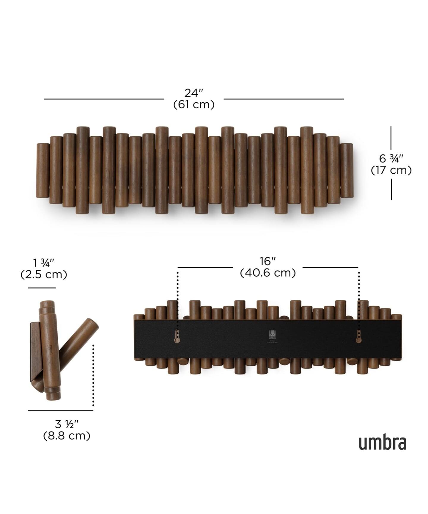 WEB限定》【umbra/アンブラ】PICKET HOOK BR ピケットフック 8連（収納
