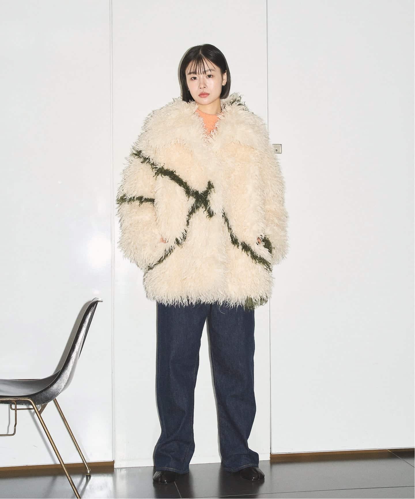JAKKE COCOON COAT C1010：フェイクファーコート（その他ブルゾン