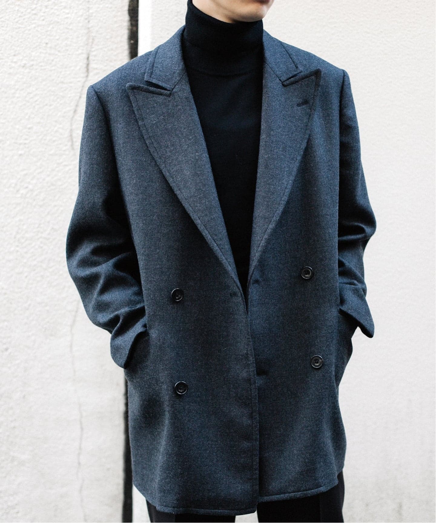 RE-PURPOSE / リパーパス】 double breasted coat：ポストマンコート