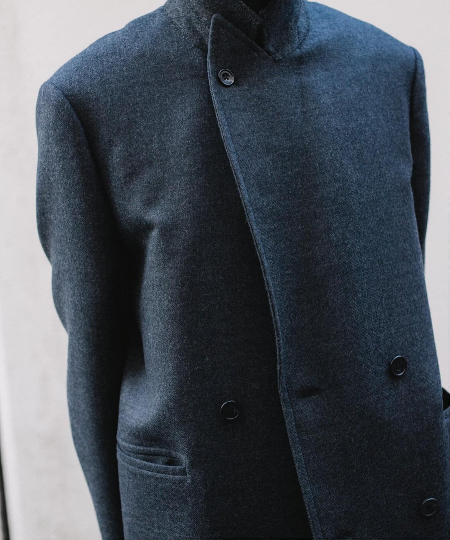 RE-PURPOSE / リパーパス】 double breasted coat：ポストマンコート