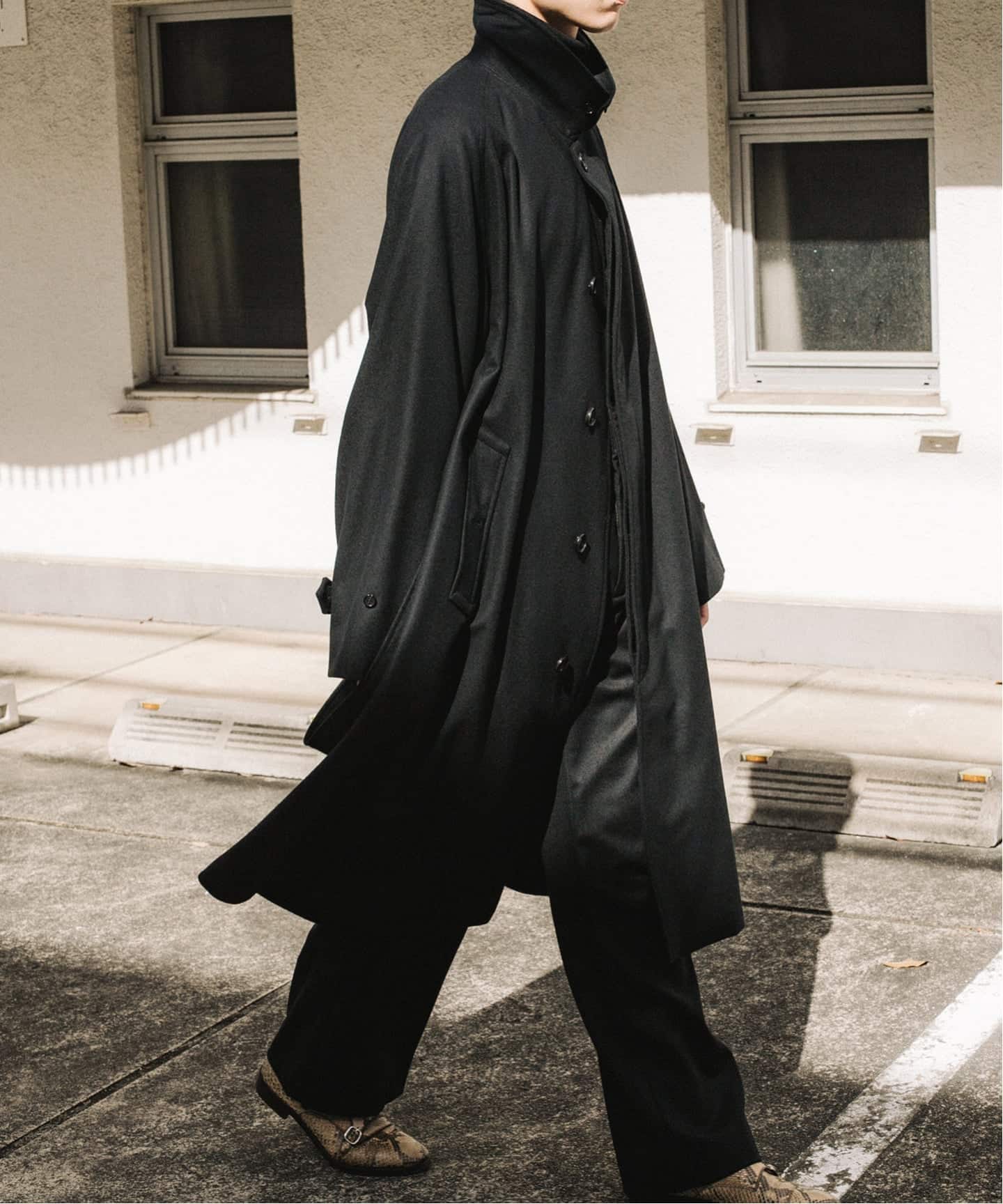 L'ECHOPPE 【LE / エルイー】ウールバルカラーコート 大人の冬コート】完売必至。人気定番「LE」のバルカラーコートに