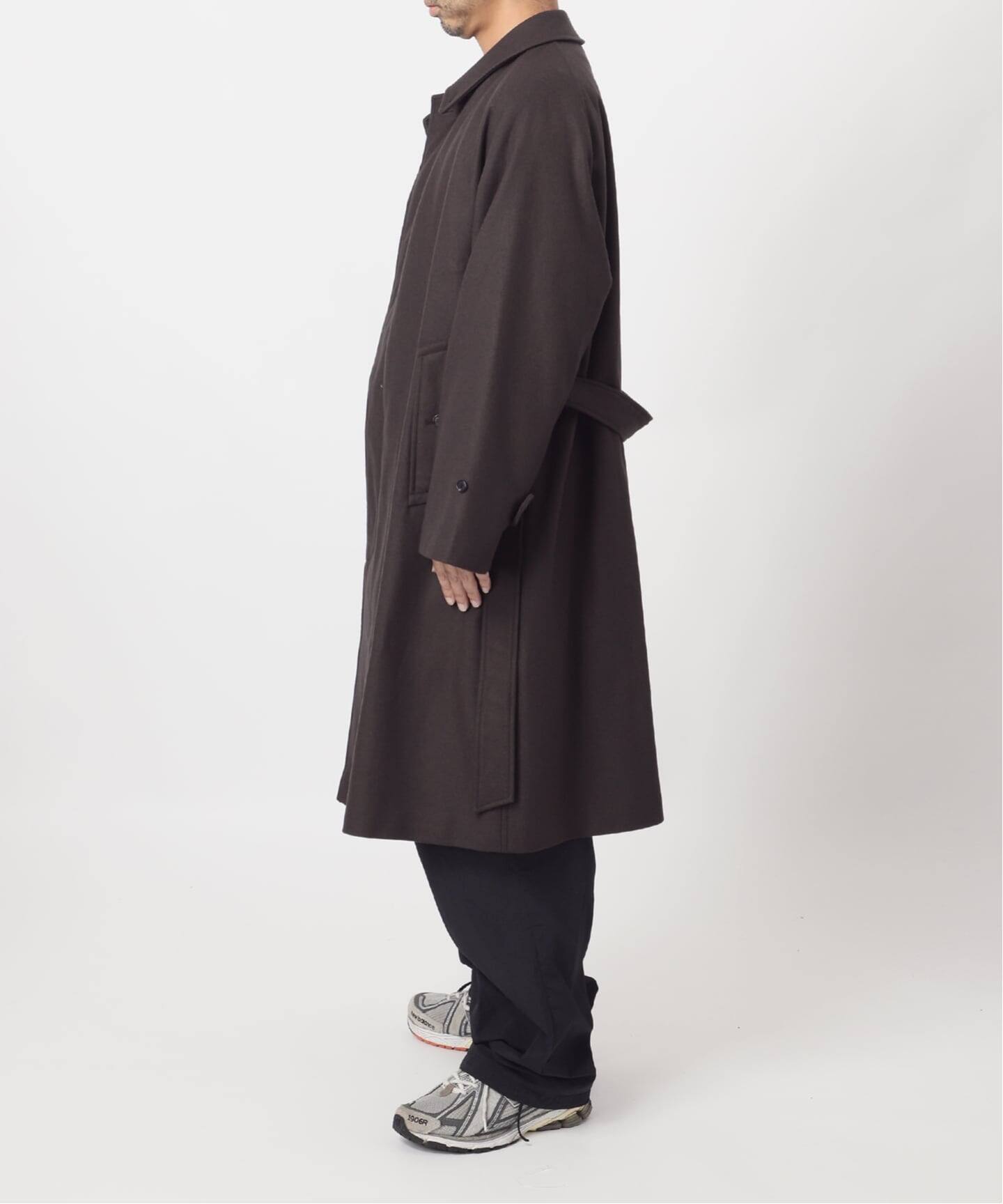 LE / エルイー】SUPER110sバルカラーコート（ステンカラーコート）｜L