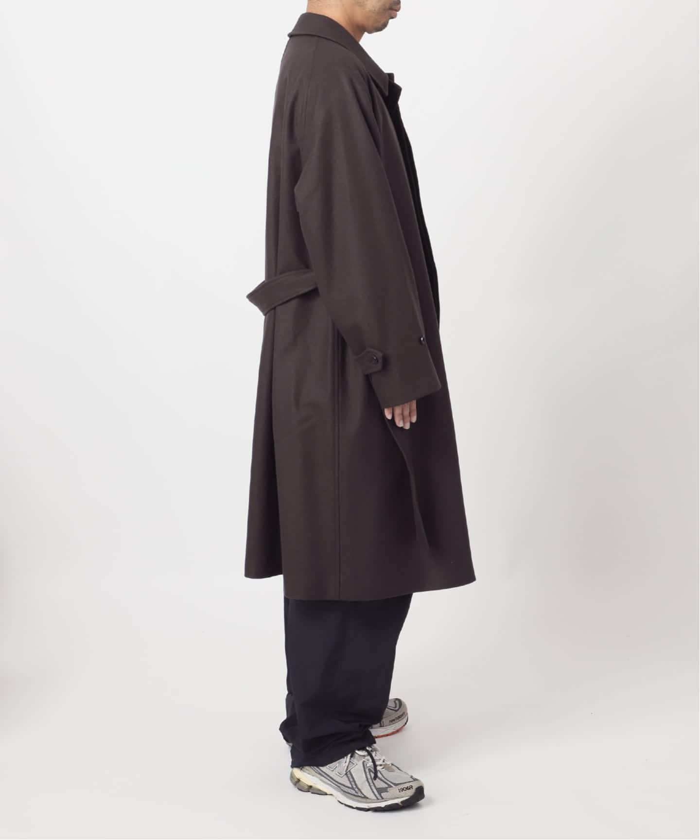 LE / エルイー】SUPER110sバルカラーコート（ステンカラーコート）｜L