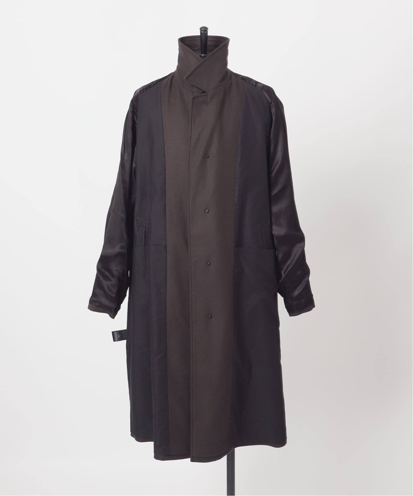 LE / エルイー】SUPER110sバルカラーコート（ステンカラーコート