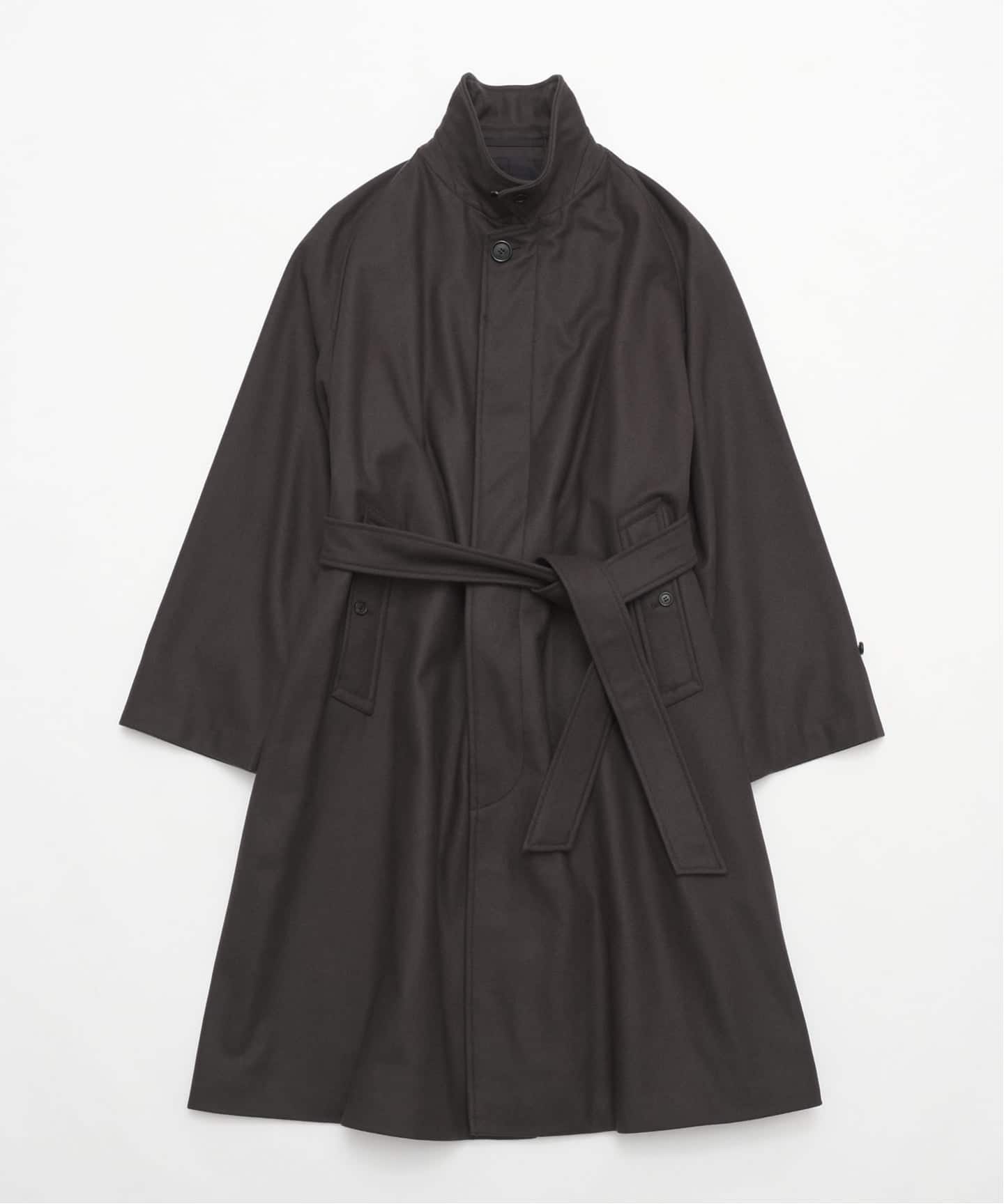 LE / エルイー】SUPER110sバルカラーコート（ステンカラーコート